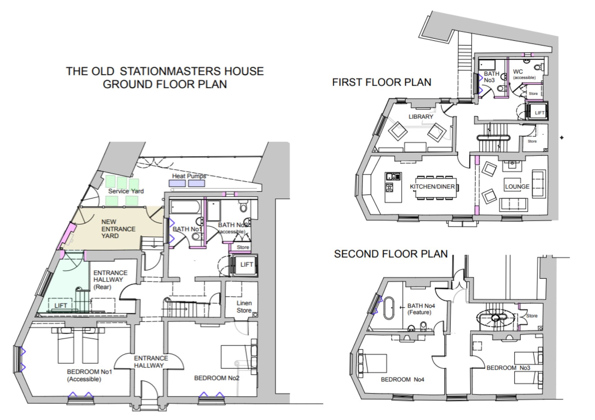 Station Agent's House proposed floor plan