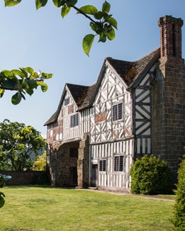 A timber framed gatehouse
