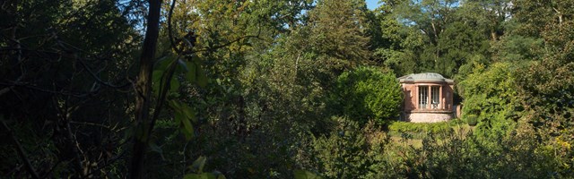 A small folly in a wooded glade