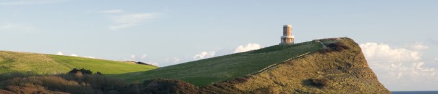 A small tower on a clifftop