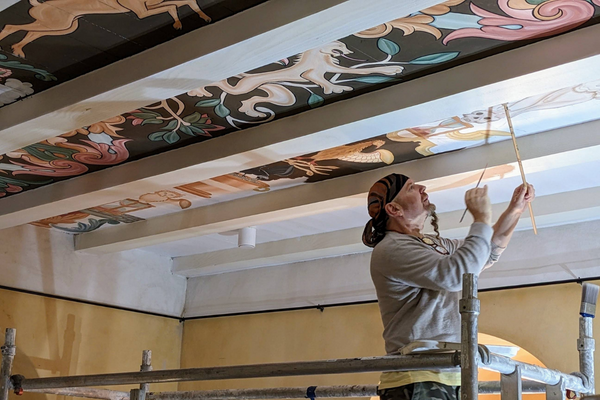 Painted ceiling in progress 600 x 400.png