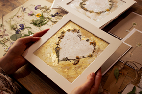 Pressed flower & vintage fabric and paper workshop with The Herbarium Collective  -600x400