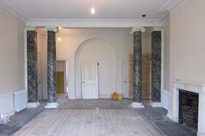 cavendishhall-restoration-guttedhallway-600x400