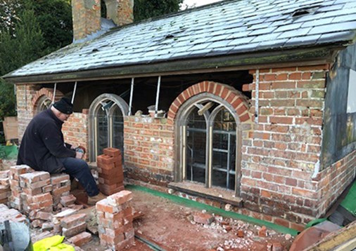 Rebuilding 1st floor wall resize cobham