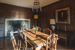 Old Parsonage int dining with fireplace 1200x800