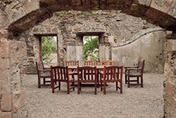Saddell castle external seating 1200x800