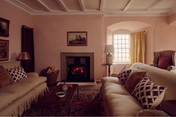 Saddell castle internal living room with fireplace1200x800