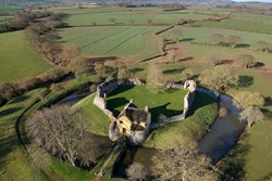 Stogursey Castle aerial 1200x800