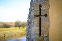 Stogursey castle arrow slit 1200x800