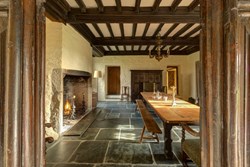 Wortham Manor dining room through door 1200x800