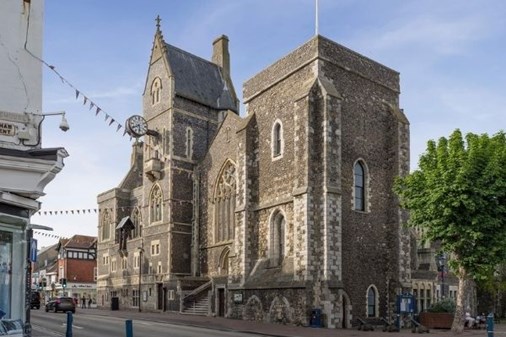 A church on a high street