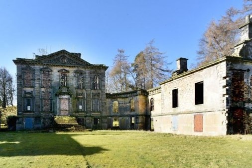 A large derelict building