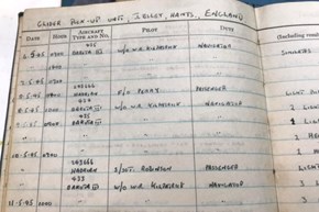 RAF Ibsley logbook 600x400