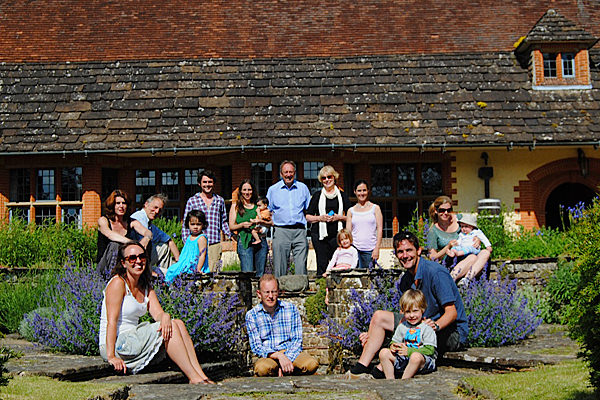 The Keay family after a hard morning's sardines, Goddards, June 2013